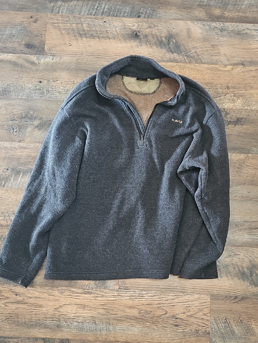Kavu Men's Charcoal Quarter-Zip Pullover